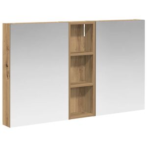 vidaXL Badkamerkastenset 3 pcs 100 x 10,5 x 60,5 cm Bewerkt hout