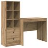 vidaXL Bureau Artisan Eiken 135,5 x 50 x 127 cm 2 st