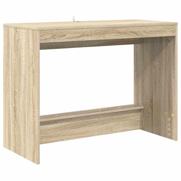 vidaXL Bed Bureau Sonoma Eiken 100 x 45 x 75 cm Bewerkt hout