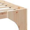 vidaXL Bedframe Bruin 120 x 190 cm Massief grenenhout