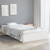 vidaXL Bedframe massief hout wit 100x200 cm