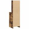 vidaXL Hoge kast Gerookt eiken 40 x 40,5 x 135 cm Bewerkt hout