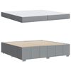 vidaXL Bedframe met matras Lichtgrijs 200 x 200 cm Stof