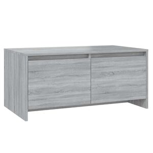 vidaXL Salontafel 90x50x41,5 cm bewerkt hout grijs sonoma eikenkleurig