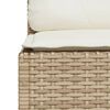vidaXL 9-delige Loungeset met kussens poly rattan beige