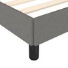 vidaXL Bedframe zonder matras 120x190 cm stof donkergrijs