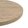 vidaXL Bistrotafel rond 80x75 cm MDF en staal eikenkleur