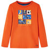 Kindershirt met lange mouwen 104 oranje