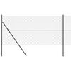 vidaXL gaashek met grondbevestiging 10 x 1,2 m PVC-Coated Staal Grijs