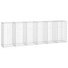 vidaXL Schanskorfmuur met deksels 300x50x100 cm gegalvaniseerd staal