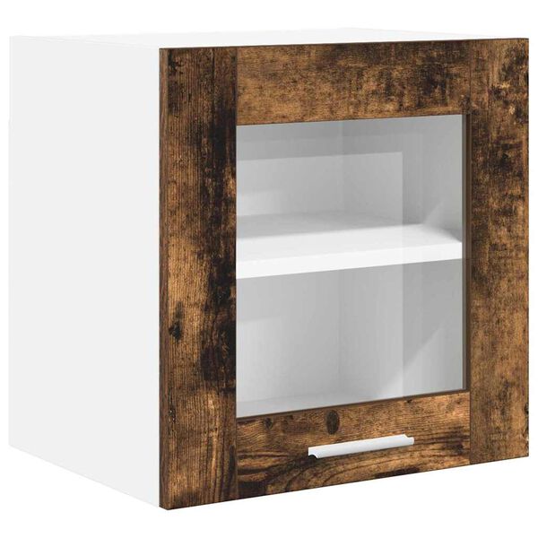 vidaXL Hangkast met opslag Gerookt eiken 40 x 31 x 40 cm Bewerkt hout