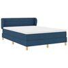 vidaXL Boxspringbed met matras met hoofdeinde Blauw 140 x 200 cm Stof