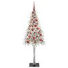 vidaXL Kerstboom met 150 LED met standaard Wit 150 cm PE en staal