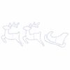 vidaXL Hert en slee kerstdecoratie LOVIISA 180 LED's Koel wit