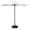 vidaXL Tuinparasol met Basis 270 x 270 cm Polyester Rechthoekig