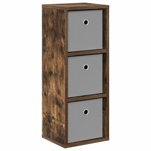 vidaXL Dressoir met lade Gerookt eiken 25,5 x 22 x 69,5 cm