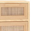 vidaXL Dressoir 60x30x75 cm massief grenenhout en rattan bruin