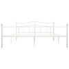 vidaXL Bedframe metaal wit 180x200 cm