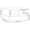 vidaXL Salontafel 60x60x30 cm bewerkt hout grijs sonoma eikenkleurig