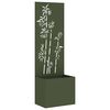 vidaXL Tuin Privacy Screen Olijfgroen 50 x 150 cm Koudgewalst staal