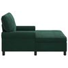 vidaXL Chaise Lounge met kussen Donkergroen 91 x 157 x 91 cm Fluweel