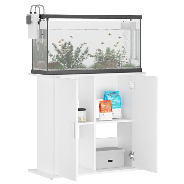 vidaXL Aquariumstandaard 81x36x73 cm bewerkt hout wit