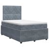 vidaXL Boxspringbed met matras Donkergrijs 120 x 190 cm Fluweel