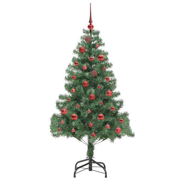 vidaXL Kerstboom met 150 LED met standaard Groen 150 cm PVC