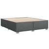 vidaXL Boxspring met matras stof donkergrijs 180x200 cm
