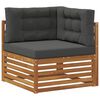 vidaXL Sofa-Sets 8 pcs Natuurlijk en Antraciet Massief Acaciahout