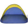 vidaXL Strandtent opvouwbaar zonnescherm geel