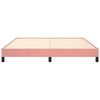 vidaXL Bedframe fluweel roze 160x200 cm