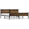 vidaXL Bedframe zonder matras metaal gerookt eikenkleurig 193x203 cm