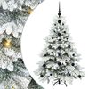 vidaXL Kunstkerstboom met 150 LED met standaard Wit 120 cm PE en PVC