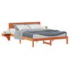 vidaXL Bedframe Wasbruin 150 x 200 cm Massief grenenhout