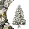 vidaXL Kunstkerstboom 180 cm 300 LED's Warmwit PVC en staal