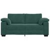 vidaXL Loveseat Sofa Donkergroen 140 cm Fluweel