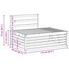 vidaXL Buiten bankenset 2 Stuk Naturel 203,5 x 83 x 73 cm