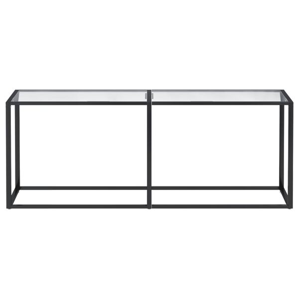 vidaXL Wandtafel 200x35x75,5 cm gehard glas transparant