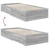 vidaXL Bedframe met lade met hoofdeinde met opslag Bewerkt hout