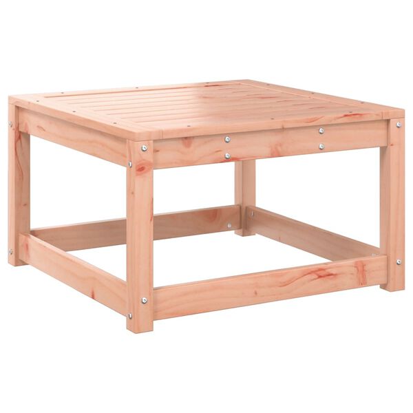 vidaXL Tuinvoetenbank met kussen massief douglashout