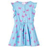 vidaXL Kinderjurk met knopen zonder mouwen 104 blauw