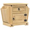 vidaXL Nachtkastje Corona 45x35x47,5 cm massief grenenhout