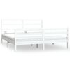 vidaXL Bedframe massief grenenhout wit 180x200 cm