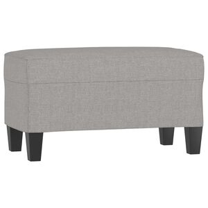 vidaXL Bankje 70x35x41 cm stof lichtgrijs