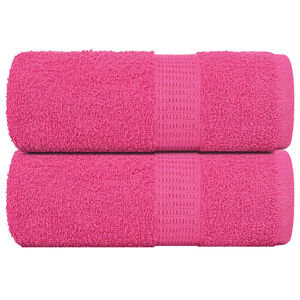 vidaXL Washandjes FROGN 2 st 30x30 cm 360 g/m&sup2; roze