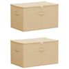 vidaXL Opbergbox 2 st Nonwoven stof 55 x 35 x 32 cm 61,6 L
