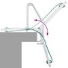 vidaXL 3-Traps Steigerladder Zilver 58 x 77 x 144 cm Aluminium