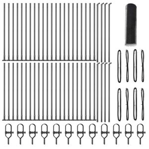 vidaXL Afrasteringspaal Grijs