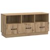 vidaXL TV-kast 102 x 34,5 x 47 cm Artisanaal eiken Bewerkt hout